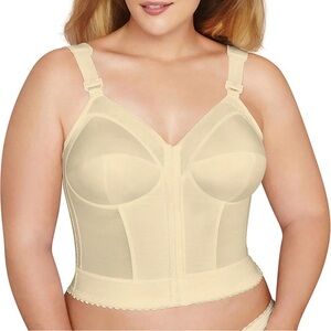 Exquisite Form Wireless Unlined Full Coverage Bustier Bra Size 48DD